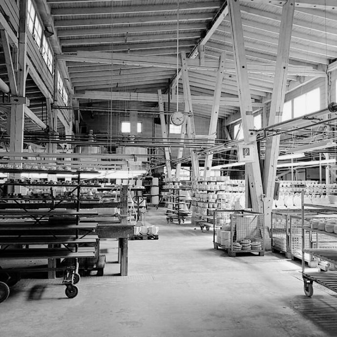 Historische Aufnahme Fertigungshallen